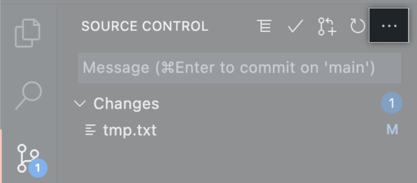 Ellipsis button for View and More Actions